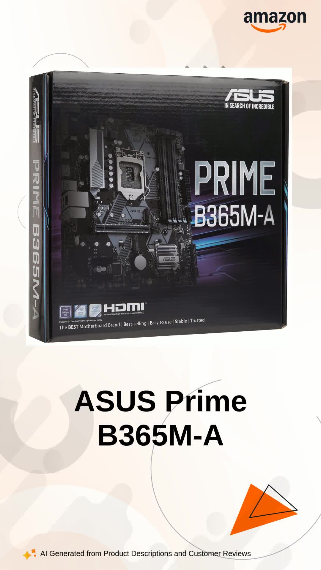 Amazon.in: Buy Asus Prime B365M-A LGA-1151 Support 9th/8th Gen
